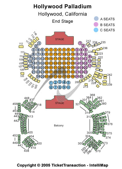 Dolby Theater Hollywood Seating Chart