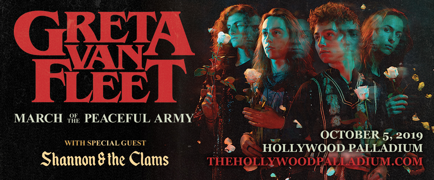 Greta Van Fleet at Hollywood Palladium tickets Greta Van Fleet at Hollywood Palladium