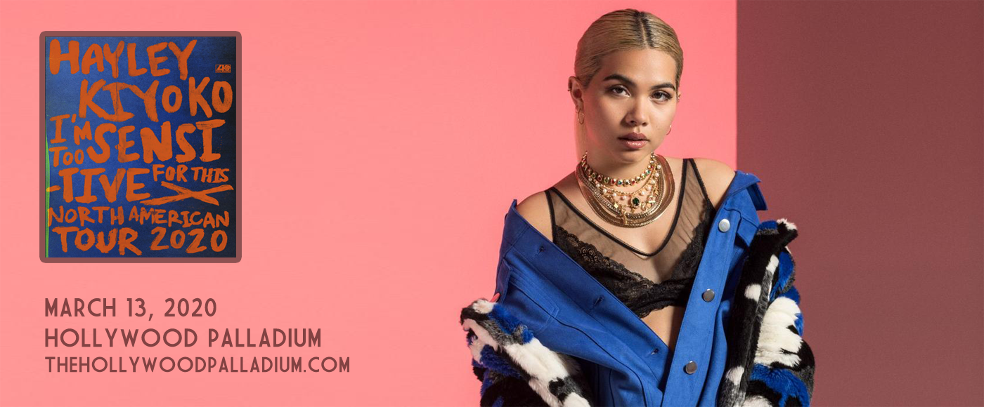 Hayley Kiyoko at Hollywood Palladium tickets Hayley Kiyoko at Hollywood Palladium