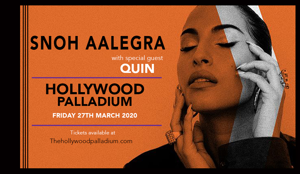 Snoh Aalegra & Quin [POSTPONED] at Hollywood Palladium