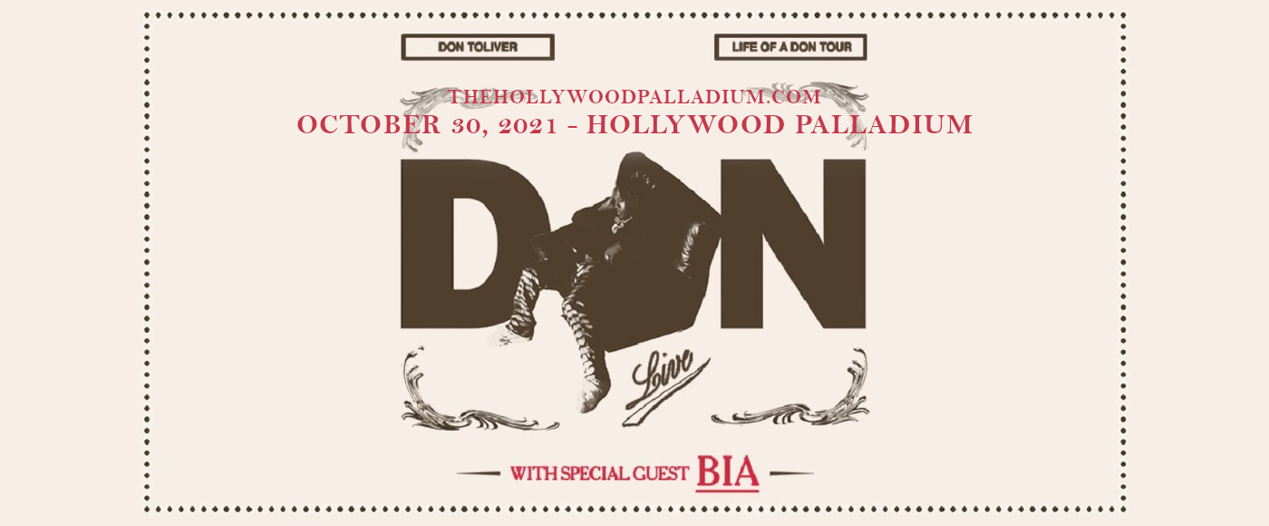 Don Toliver & Bia at Hollywood Palladium tickets Don Toliver & Bia at Hollywood Palladium