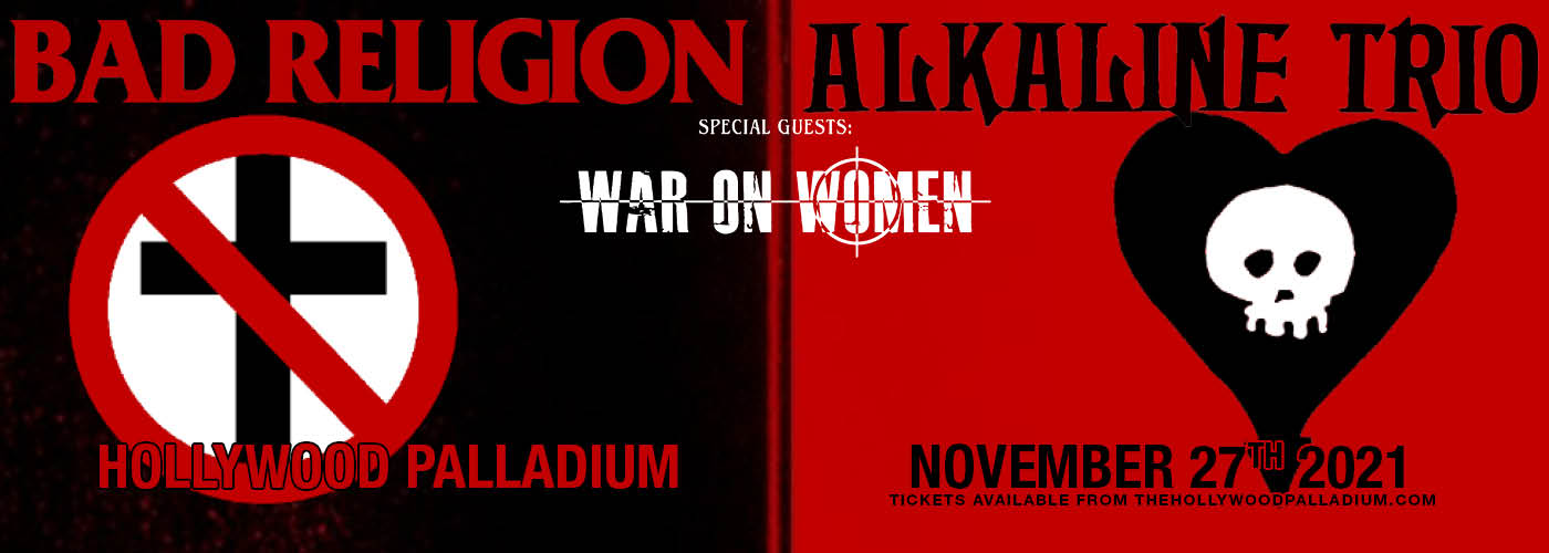 Bad Religion & Alkaline Trio at Hollywood Palladium tickets Bad Religion & Alkaline Trio at Hollywood Palladium