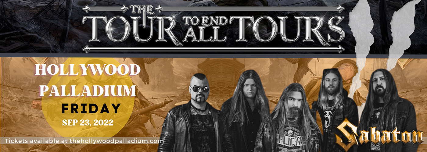 Sabaton at Hollywood Palladium tickets Sabaton at Hollywood Palladium