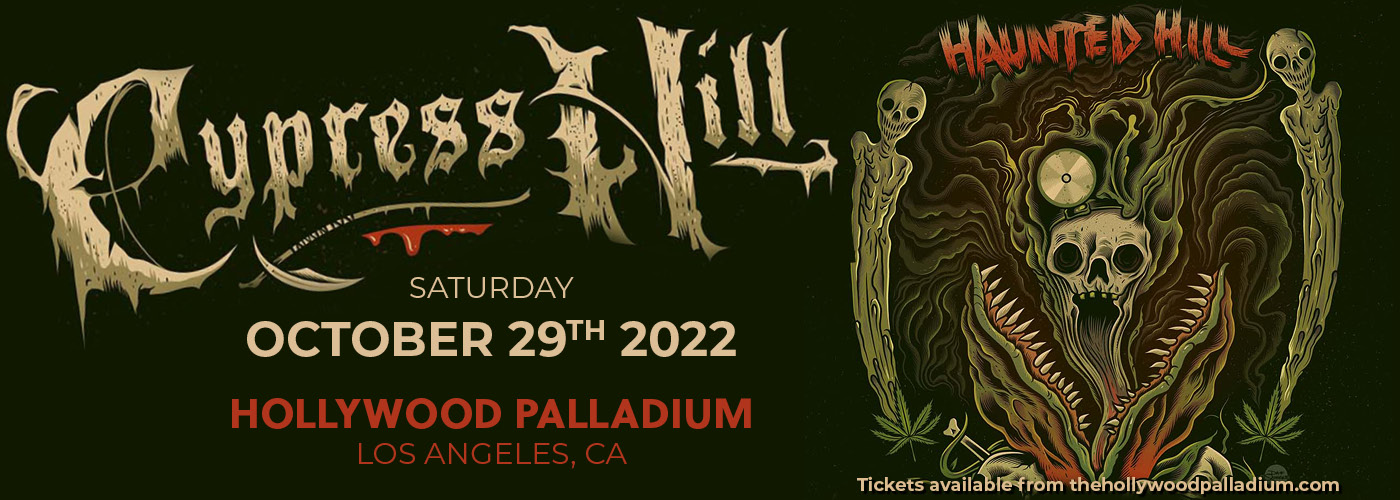 Cypress Hill Haunted Hill with Everlast, Fishbone and N8NOFACE Tickets