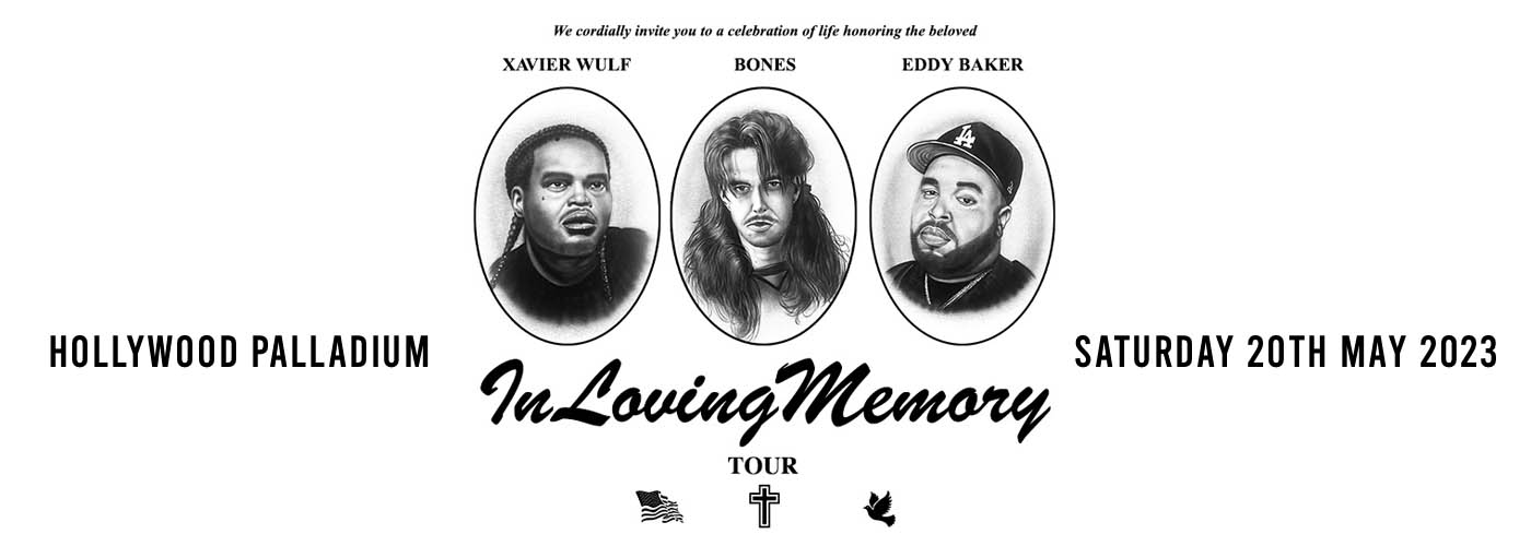 Bones, Xavier Wulf & Eddy Baker at Hollywood Palladium tickets Bones, Xavier Wulf & Eddy Baker at Hollywood Palladium