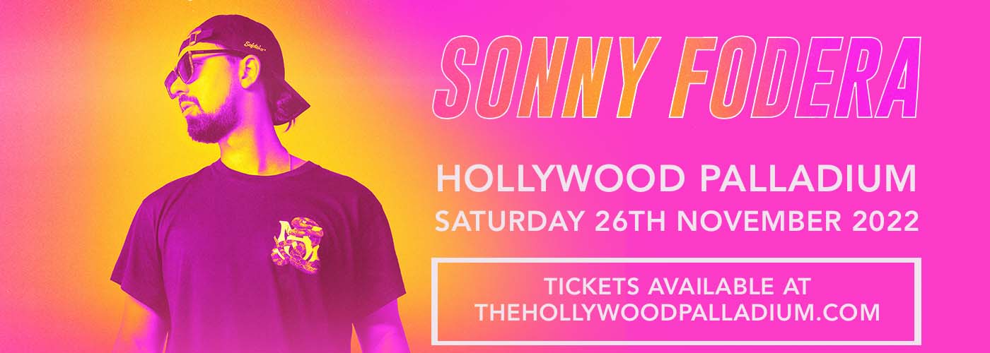 Sonny Fodera Tickets 26th November Hollywood Palladium