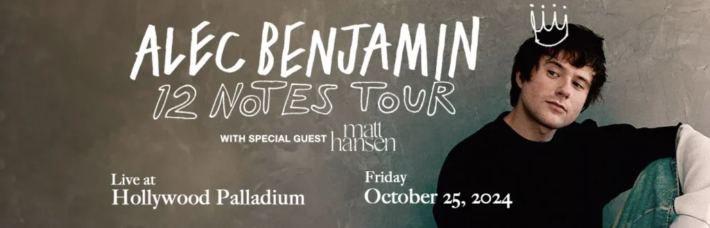 Alec Benjamin at Hollywood Palladium